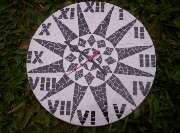 Relógio Mandala Preto e Branco